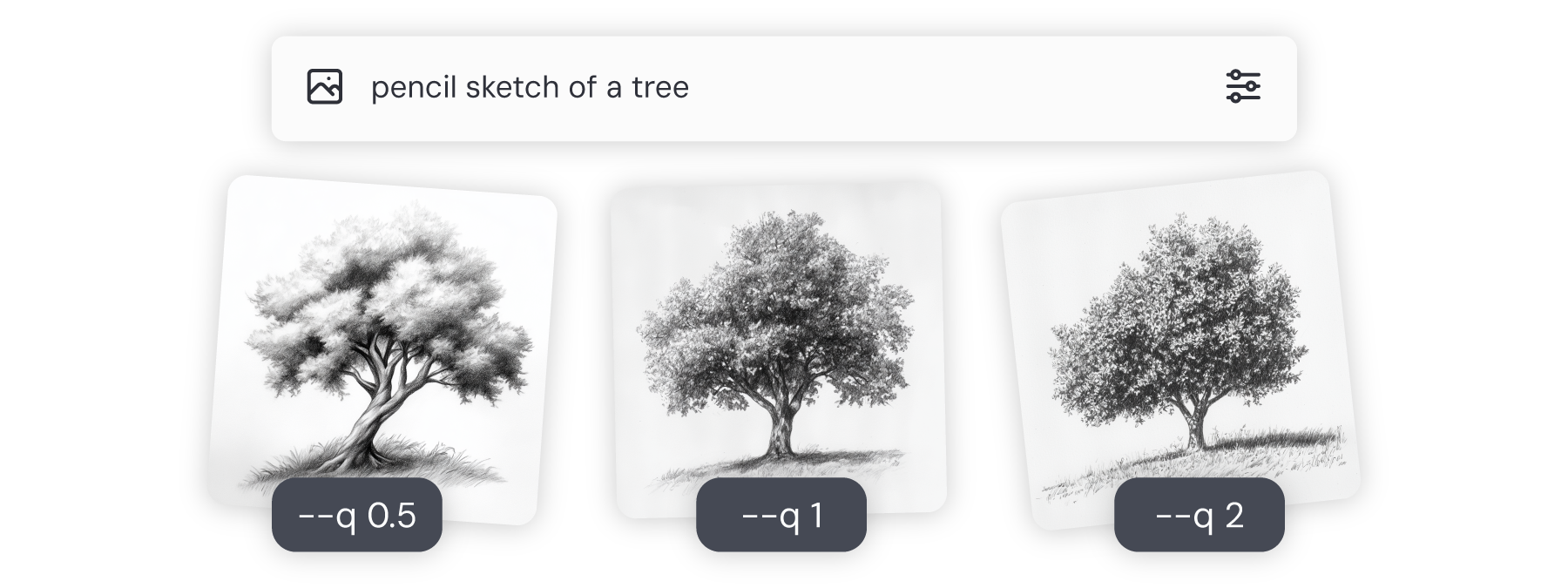 Examples of using different --quality settings